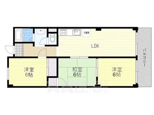 シャルル新大阪【3階】の間取り