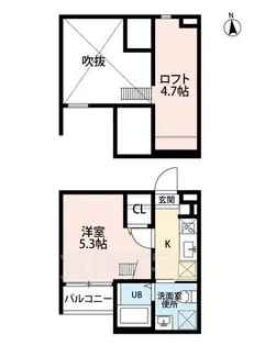 コンフォート幡野【2階】の間取り