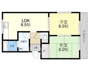 ラルゴ若江【301号室】の間取り