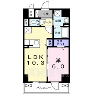 リエート尾浜【5階】の間取り