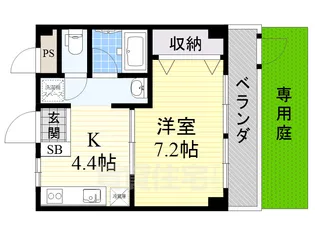 NSハイム【1階】の間取り