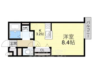 ワン トゥリー ヒル【2階】の間取り