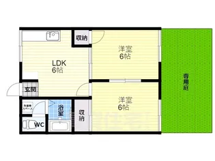 グレイスポム【1階】の間取り
