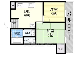 OSAKA平成【4階】の間取り