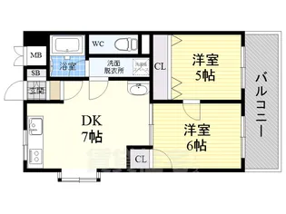 第5豊晃マンション【1階】の間取り