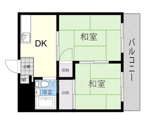 オーティーハイツ東住吉【3階】の間取り