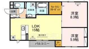 Avenir城北【3階】の間取り