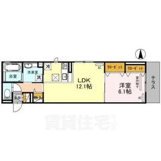 ジュメイラKYOTO2【1階】の間取り