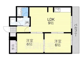 ラルーチェ光南Ⅱ【3階】の間取り