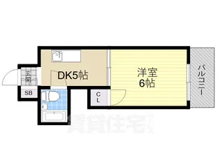 レジデンス都島【4階】の間取り
