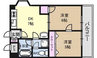 第5豊晃マンション【1階】の間取り