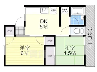 KMハイツ【1階】の間取り