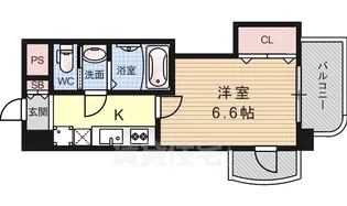 1Kの間取り画像