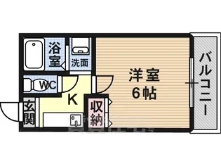 1Kの間取り画像