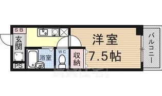 アルカディア堂山【1階】の間取り