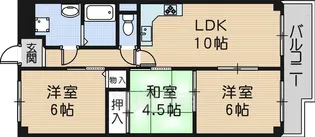 ハウゼ富士【3階】の間取り