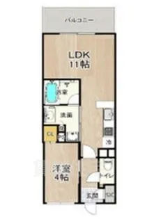 PHOERME TENNOJI East【9階】の間取り