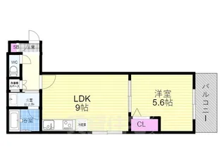 サクシード丹波橋西【2階】の間取り