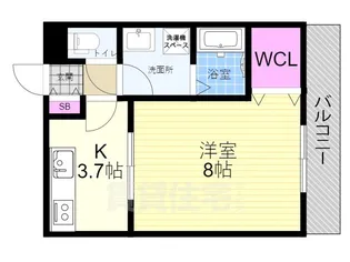 KTIレジデンス神崎川【3階】の間取り