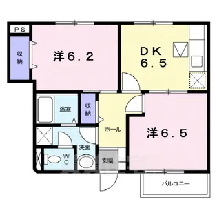 サンライズ フジ C【1階】の間取り