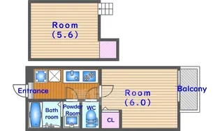 ロフティ智恵光院今出川【1階】の間取り