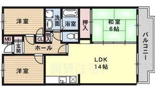 ビューテラスミウラ【2階】の間取り