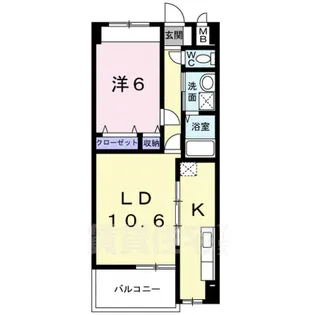 グランドールかさでら【2階】の間取り