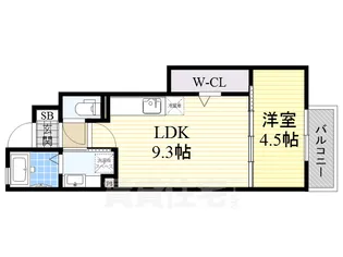 クレールメゾン【1階】の間取り