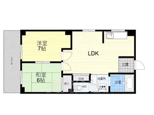 兵住グランドコート市役所前【3階】の間取り