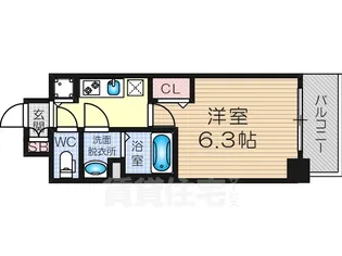 ベラジスタ塚本【1階】の間取り
