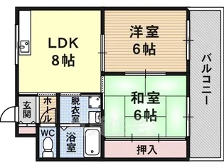 ReNaXiA恵我之荘1棟【1階】の間取り