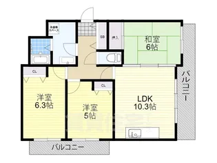 サンメゾン吹田2【4階】の間取り