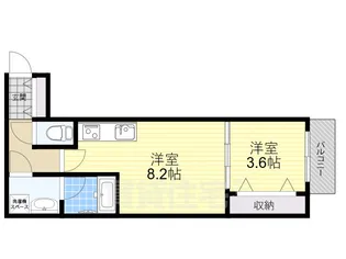 WIN蛍池2【1階】の間取り