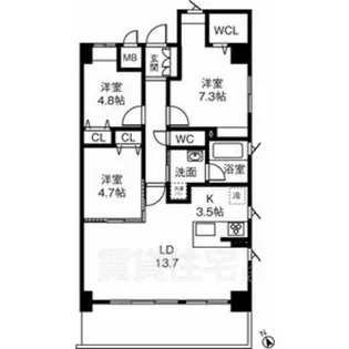 レジーナヒルズ覚王山【5階】の間取り