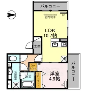 カメリア【2階】の間取り