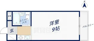 89新石切【4階】の間取り