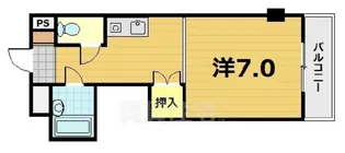 フレーヴァー深草2【5階】の間取り