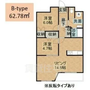 Bonne Chance2【3階】の間取り