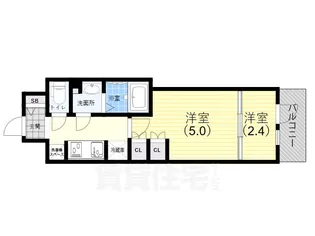 神戸元町Noah【6階】の間取り