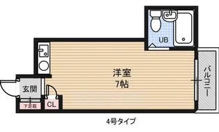 ホワイトヴィラ【2階】の間取り