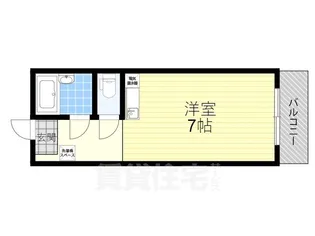 クッキィー石山寺【1階】の間取り