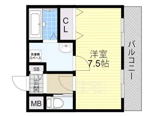 1Rの間取り画像
