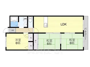 ヴィルヌーブエスト【4階】の間取り