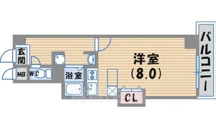 ラ・フォンテ甲東園【4階】の間取り