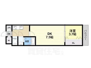 レーヴメゾン出屋敷【12階】の間取り