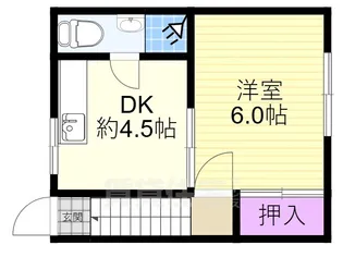 大阪府大阪市西淀川区姫島2丁目【アパート】の間取り