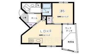 稲荷新風庵【1階】の間取り
