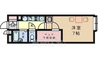 レオパレストルテュー【4階】の間取り