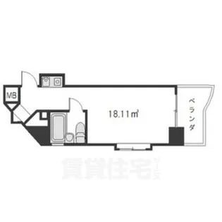 パリーマンション【10階】の間取り