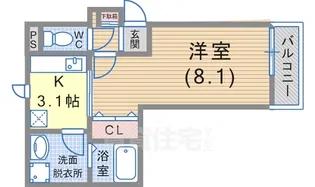 レジデンスヒルオオタニ【2階】の間取り